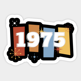 1975 Time Capsule Era - Front & Back - Retro Pop Culture Sticker